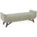 Puff Recamier 140 cm Pes Madeira Leville Veludo SL 940 Peer