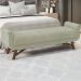 Puff Recamier 140 cm Pes Madeira Leville Veludo SL 940 Peer