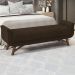 Puff Recamier 140 cm Pes Madeira Leville Veludo SL 942 Peer