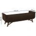 Puff Recamier 140 cm Pes Madeira Leville Veludo SL 942 Peer