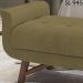 Puff Recamier 140 cm Pes Madeira Leville Veludo SL 945 Peer