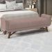Puff Recamier 140 cm Pes Madeira Leville Veludo SL 949 Peer