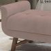 Puff Recamier 140 cm Pes Madeira Leville Veludo SL 949 Peer