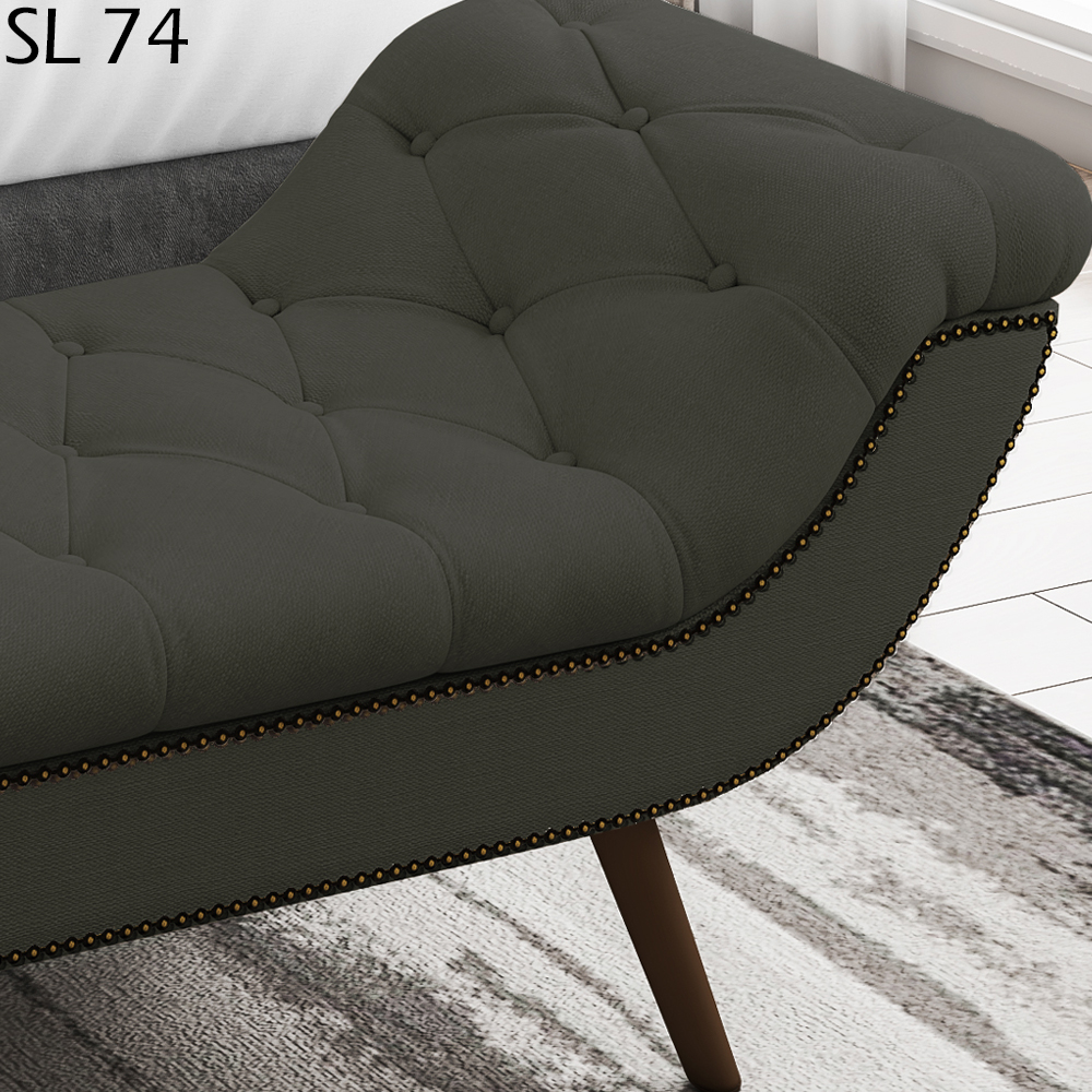 Puff Recamier 140 cm Pes Palito Venez Linho SL 74 Peer