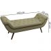 Puff Recamier 140 cm Pes Palito Venez Linho SL 75 Peer