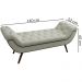 Puff Recamier 140 cm Pes Palito Venez Linho SL 76 Peer