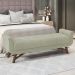 Puff Recamier 160 cm Pes Madeira Leville Veludo SL 940 Peer