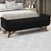 Puff Recamier 160 cm Pes Madeira Leville Veludo SL 944 Peer