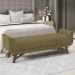 Puff Recamier 160 cm Pes Madeira Leville Veludo SL 945 Peer