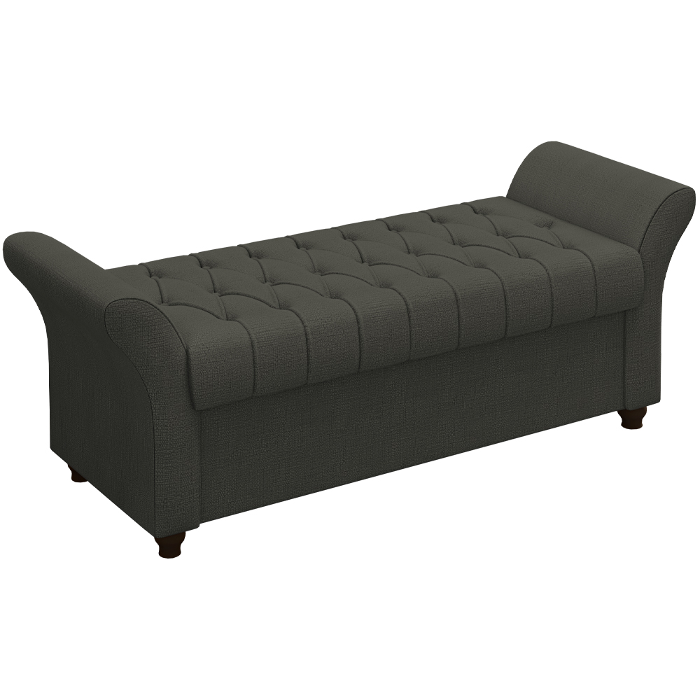 Recamier Calçadeira Bau 140 cm Pes MDF Ogeo Linho SL 74 Peer