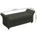 Recamier Calçadeira Bau 140 cm Pes MDF Ogeo Linho SL 74 Peer