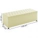 Recamier Calçadeira Bau 140 cm Rodizios Madi Corano TCS 350 Peer