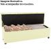 Recamier Calçadeira Bau 140 cm Rodizios Madi Corano TCS 350 Peer