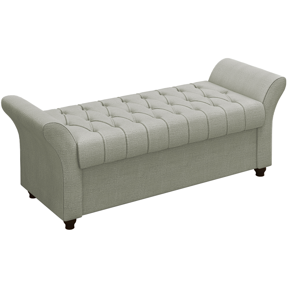 Recamier Calçadeira Bau 160 cm Pes MDF Ogeo Linho SL 76 Peer