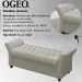 Recamier Calçadeira Bau 160 cm Pes MDF Ogeo Linho SL 76 Peer