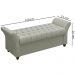 Recamier Calçadeira Bau 160 cm Pes MDF Ogeo Linho SL 76 Peer