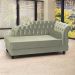 Recamier Diva Chaise Capitone 160 cm Pes MDF Gane SL 940 Veludo Peer