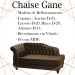 Recamier Diva Chaise Capitone 160 cm Pes MDF Gane SL 942 Veludo Peer