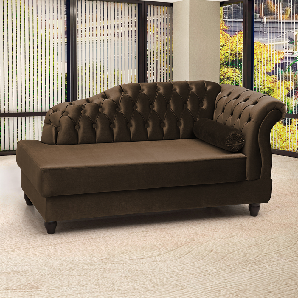 Recamier Diva Chaise Capitone 160 cm Pes MDF Gane SL 942 Veludo Peer