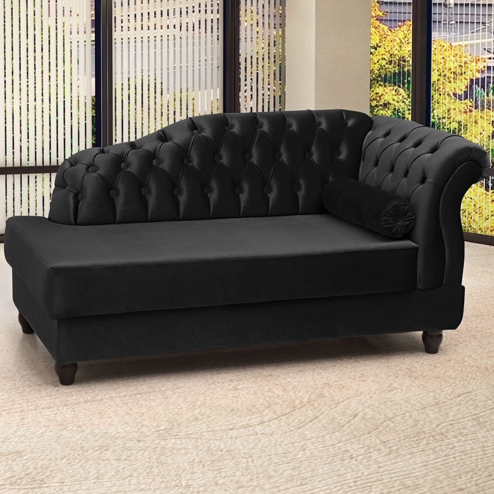 Recamier Diva Chaise Capitone 160 cm Pes MDF Gane SL 944 Veludo Peer