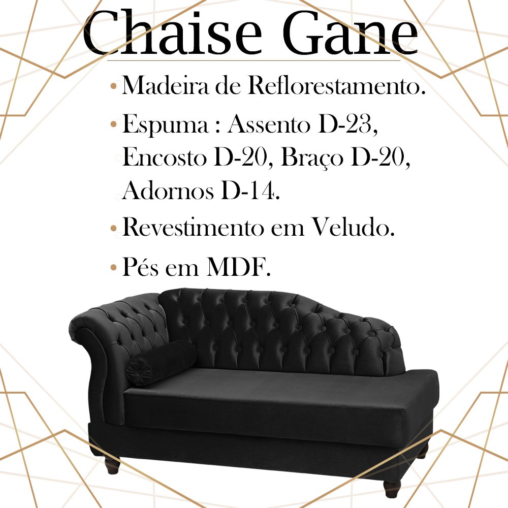 Recamier Diva Chaise Capitone 160 cm Pes MDF Gane SL 944 Veludo Peer
