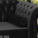 Recamier Diva Chaise Capitone 160 cm Pes MDF Gane SL 944 Veludo Peer