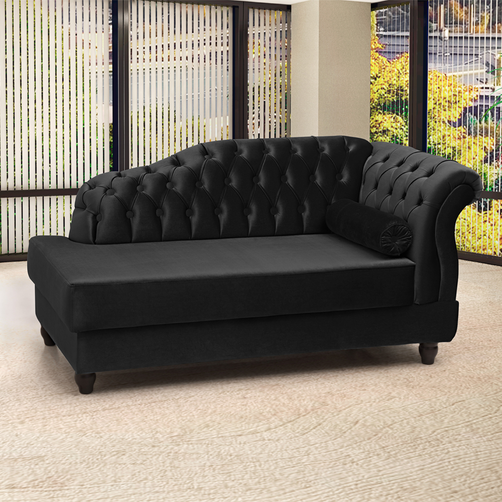 Recamier Diva Chaise Capitone 160 cm Pes MDF Gane SL 944 Veludo Peer