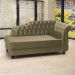 Recamier Diva Chaise Capitone 160 cm Pes MDF Gane SL 945 Veludo Peer