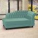 Recamier Diva Chaise Capitone 160 cm Pes MDF Gane SL 946 Veludo Peer