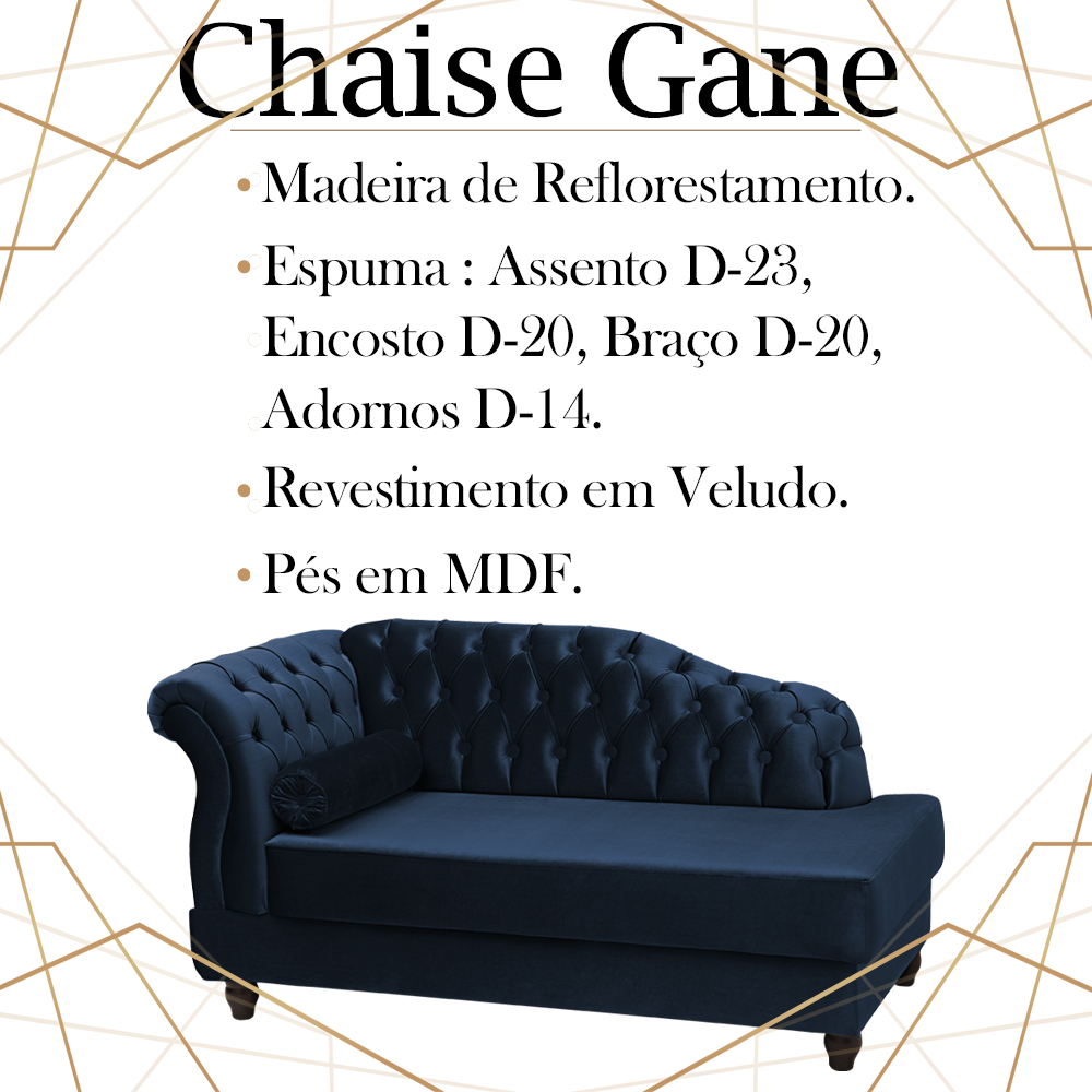 Recamier Diva Chaise Capitone 160 cm Pes MDF Gane SL 948 Veludo Peer