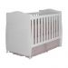 Berço Mini Cama Conforto Suporte pra Mosqueteiro e Rodizios Branco