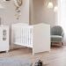 Berço Mini Cama Conforto Suporte pra Mosqueteiro e Rodizios Branco