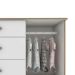 Conjunto com 2 Berços e 1 Cômoda 1 PT 4 GV Retrô Branco e Carvalho
