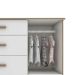 Conjunto com Berço e Cômoda 1 PT 4 GV Retrô Branco e Carvalho
