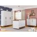 Quarto Infantil Decorado Retrô Branco e Carvalho