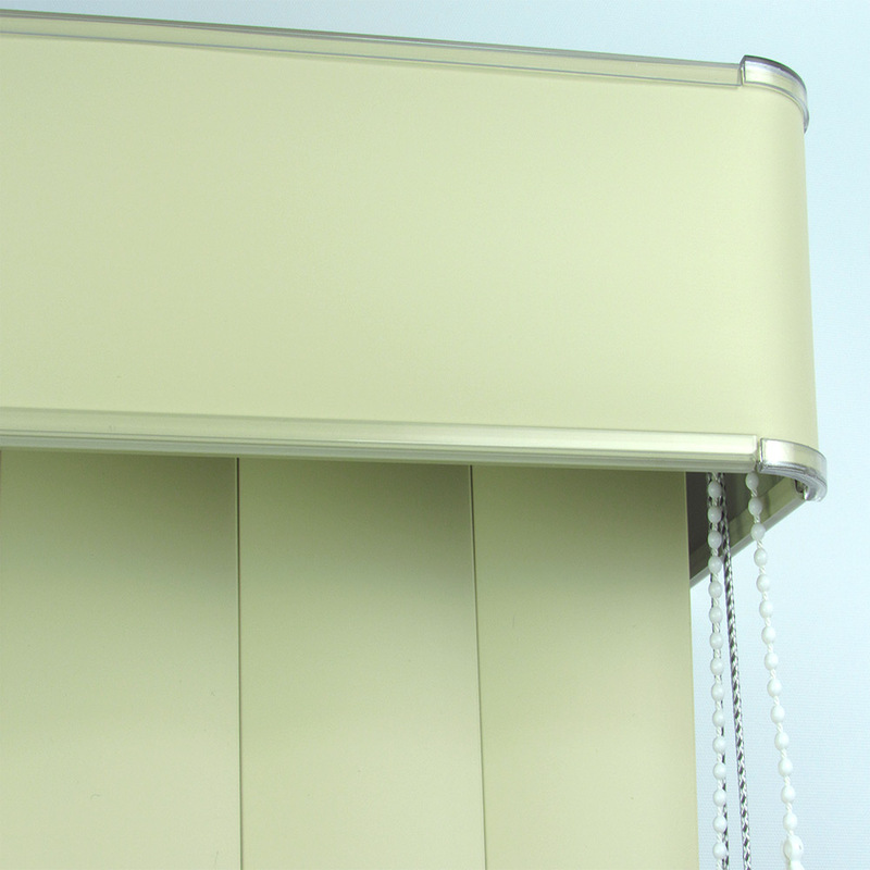 Persiana Vertical Em Pvc Com Bando Crisdan Largura 1,20 X 1,00 Altura Camurça
