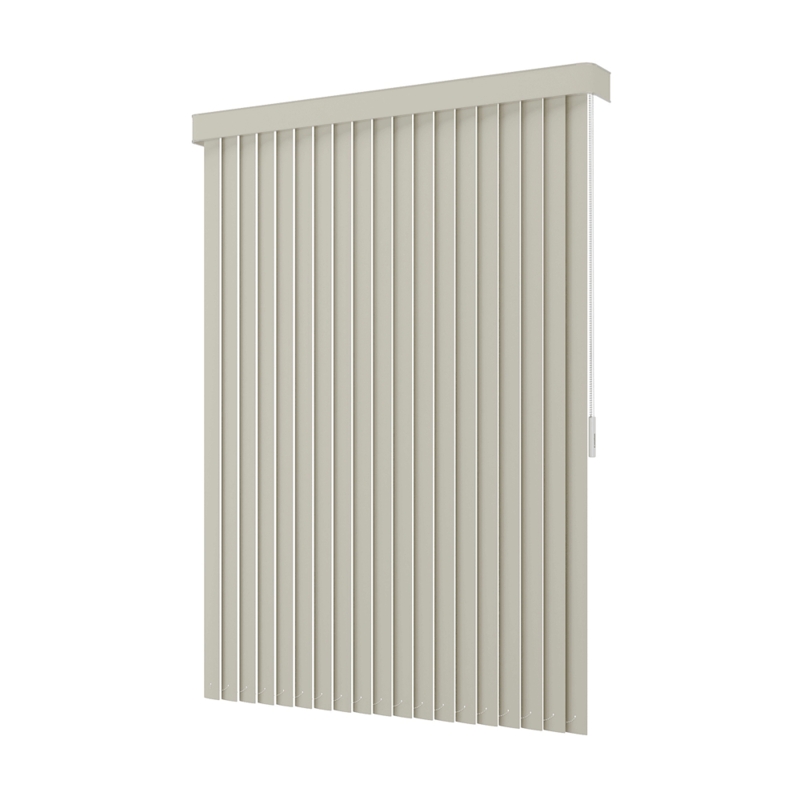 Persiana Vertical Em Pvc Com Bando Crisdan Largura 1,20 X 1,20 Altura Cinza