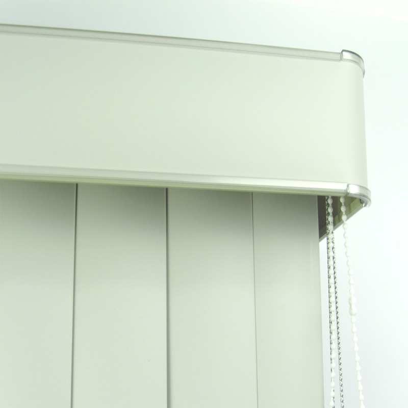 Persiana Vertical Em Pvc Com Bando Crisdan Largura 1,20 X 1,20 Altura Cinza