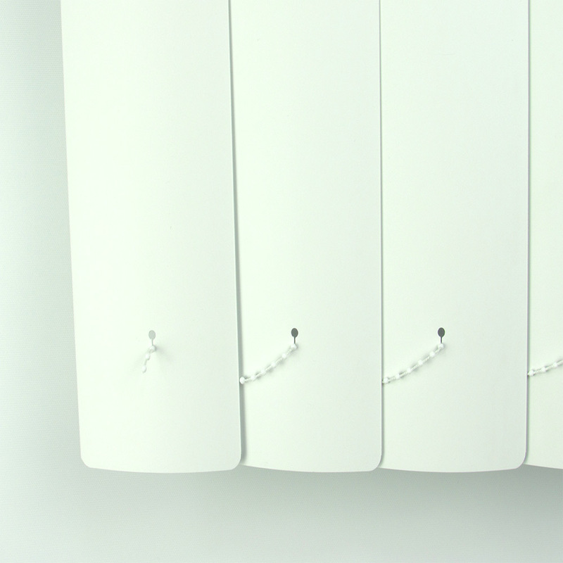 Persiana Vertical Em Pvc Com Bando Crisdan Largura 1,30 X 1,30 Altura Branco