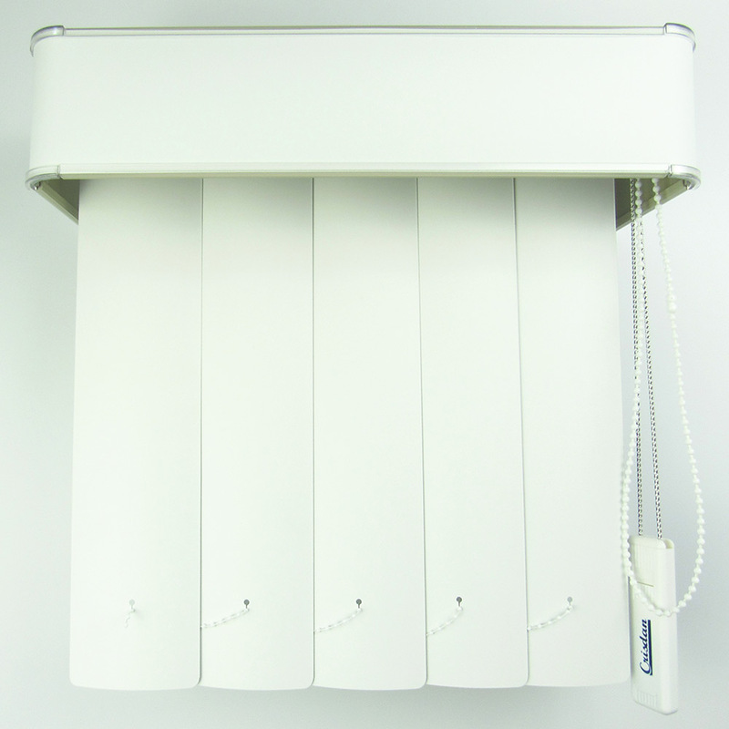 Persiana Vertical Em Pvc Com Bando Crisdan Largura 1,40 X 1,20 Altura Branco