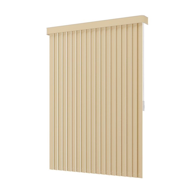 Persiana Vertical Em Pvc Com Bando Crisdan Largura 1,40 X 1,20 Altura Camurça