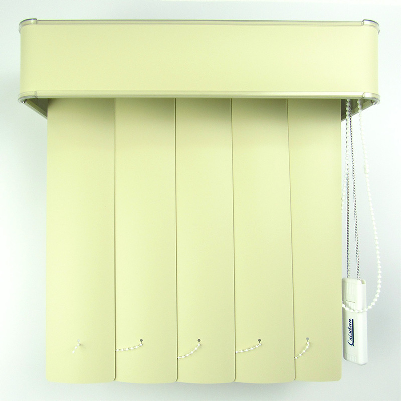 Persiana Vertical Em Pvc Com Bando Crisdan Largura 1,40 X 1,20 Altura Camurça