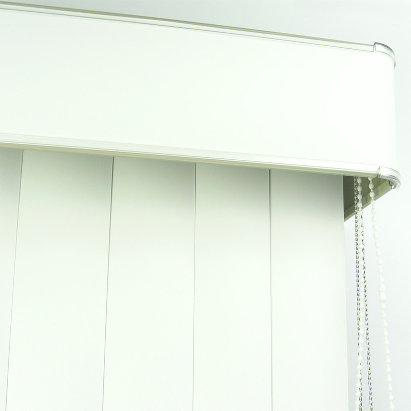 Persiana Vertical Em Pvc Com Bando Crisdan Largura 1,40 X 1,50 Altura Branco