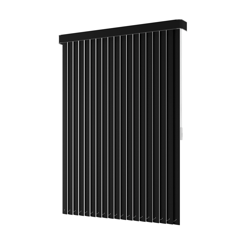 Persiana Vertical Em Pvc Com Bando Crisdan Largura 2,10 X 2,20 Altura Preto