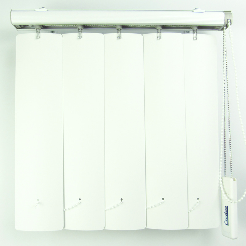 Persiana Vertical Em Pvc Crisdan Largura 1,30 X 1,30 Altura Branco