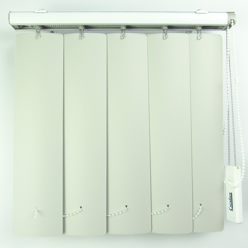 Persiana Vertical Em Pvc Crisdan Largura 1,50 X 1,10 Altura Cinza