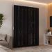 Persiana Vertical Em Pvc Crisdan Largura 1,70 X 1,40 Altura Preto