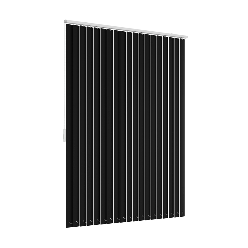 Persiana Vertical Em Pvc Crisdan Largura 2,70 X 1,70 Altura Preto