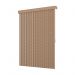 Persiana Vertical Em Tecido Blackout Com Bando Crisdan Largura 1,80 X 1,30 Altura Bege Mescla