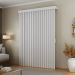 Persiana Vertical Em Tecido Blackout Com Bando Crisdan Largura 2,50 X 1,70 Altura Branco